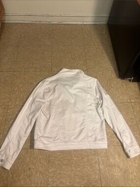 White Women's Denim Jacket - Classic Lightweight Style